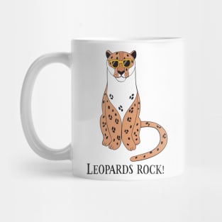 Leopards Rock, Funny Cute Leopard Love Mug